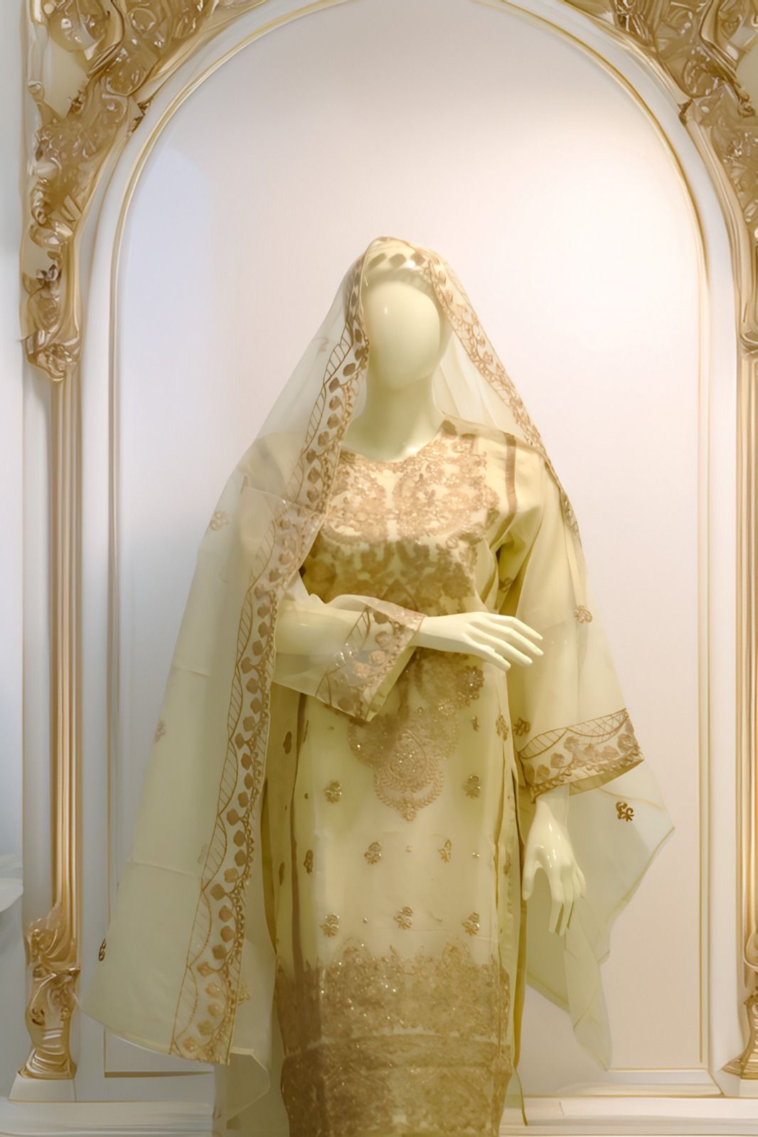 Organza full embroidery 3 piece