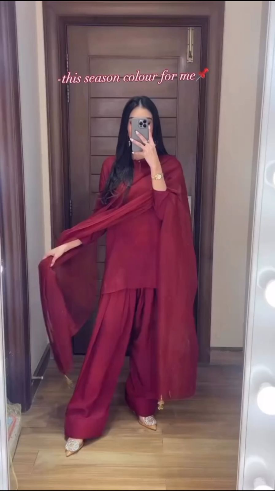 3 PIECE FARSHI SHALWAR WITH DUPATTA